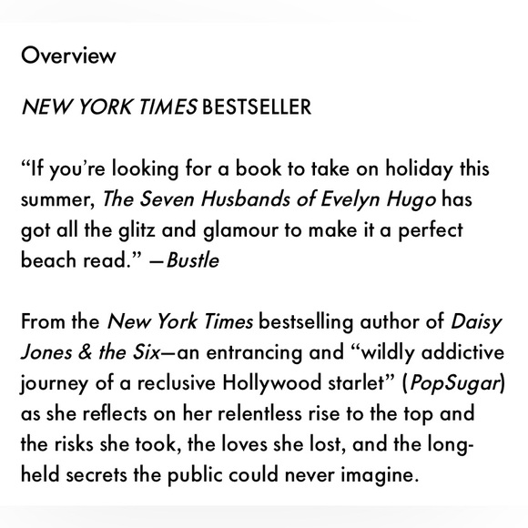 Book: The Seven Husbands of Evelyn Hugo x Taylor Jenkins Reid - Picture 2 of 7